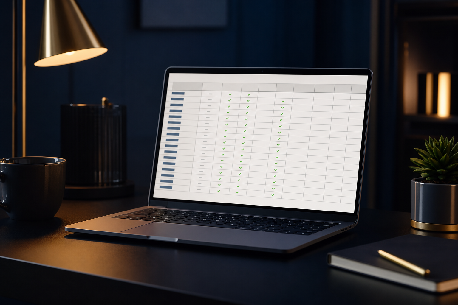 Example of Data entry and Excel — generated illustration with sample data